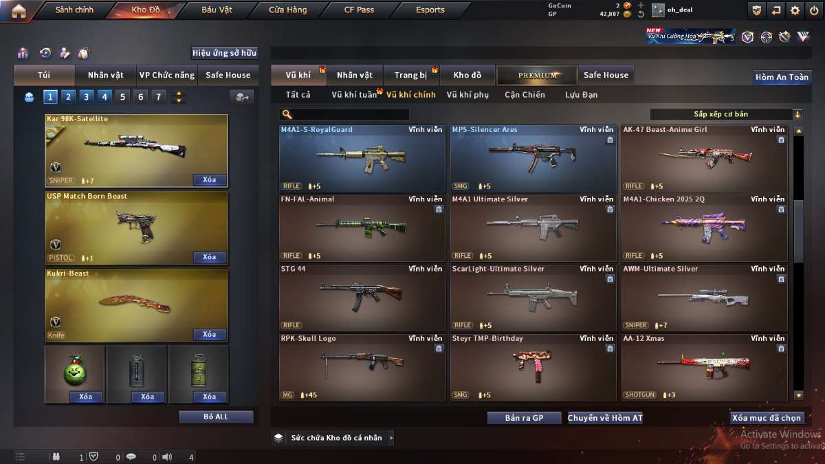 shop acc cf uy tin gia re